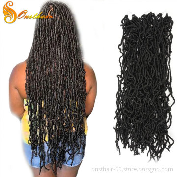 MYZYR Soft Dread Bobbi Boss Nu Locs Crochet Hair Ombre Faux Locs Crochet Braids Synthetic Hair 36 Inch 21 Strands/pack 10-30days